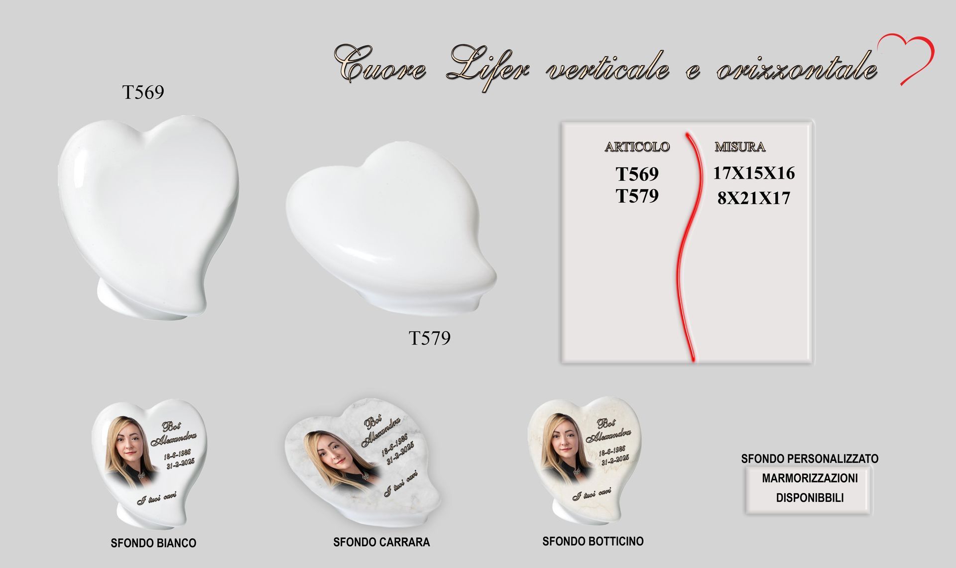 Un cuore bianco con l'immagine di una donna sopra