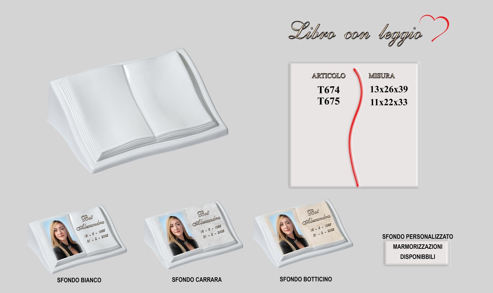 L'immagine di un libro con sopra l'immagine di una donna.