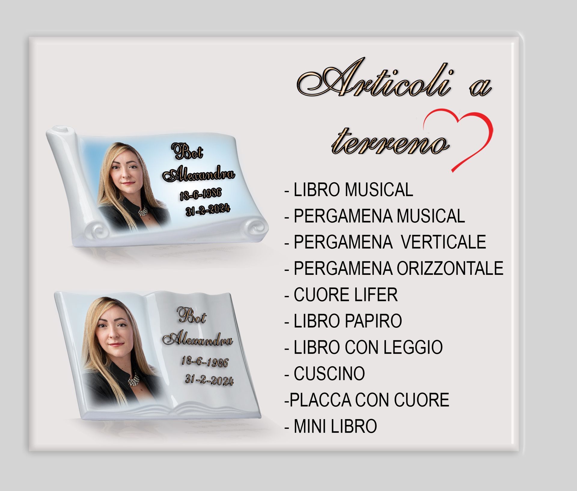 Un libro con la foto di una donna sopra