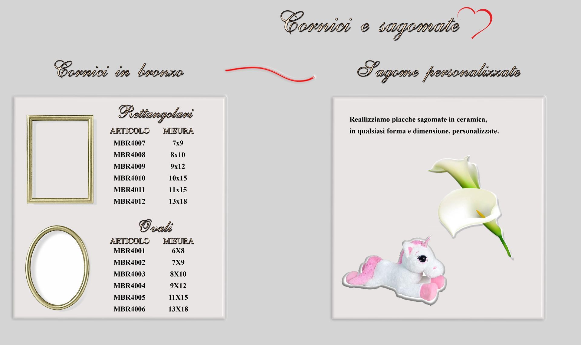 Un'immagine di un unicorno e un'immagine di un fiore