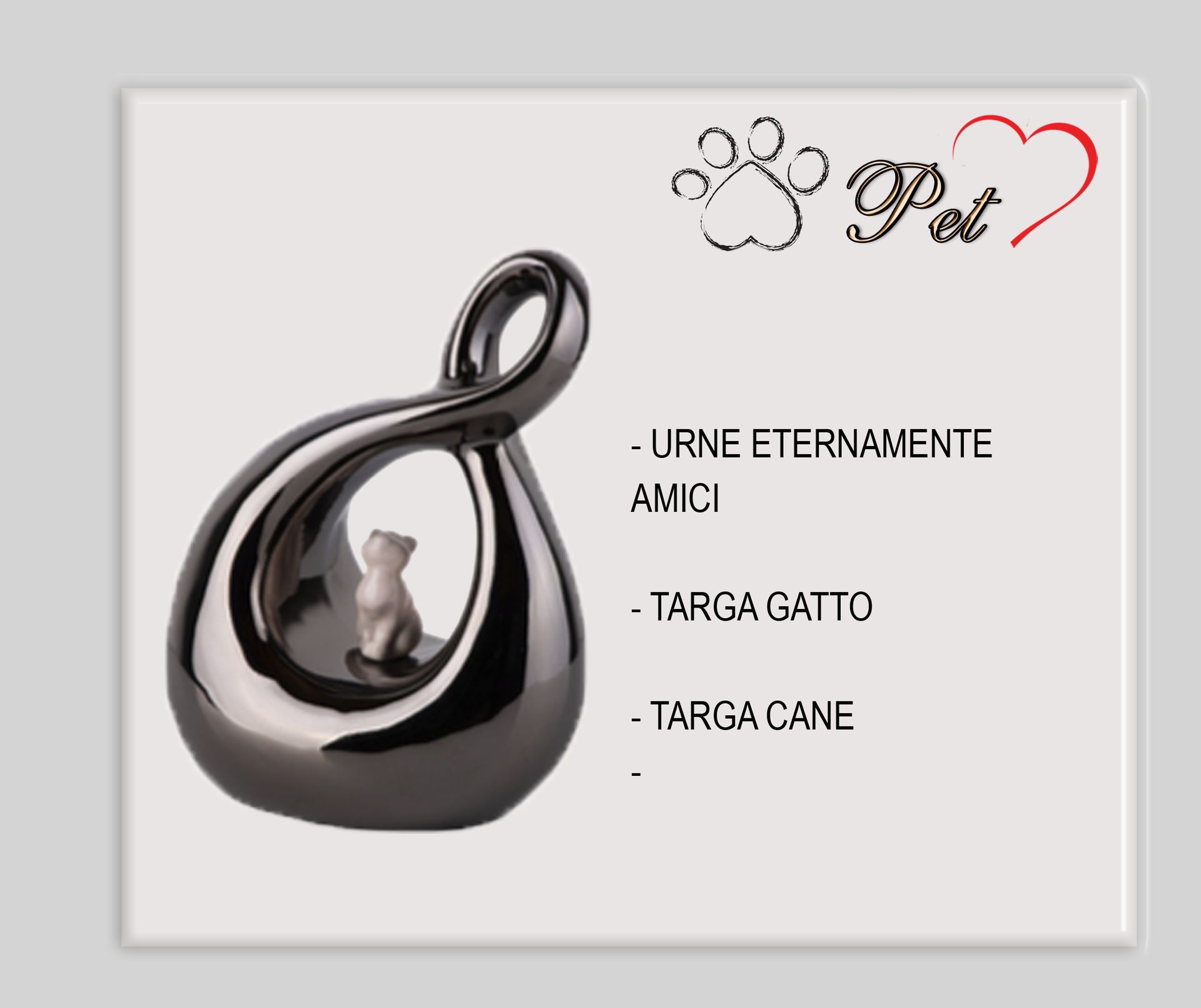 Un gatto è seduto all'interno di un simbolo dell'infinito nero.