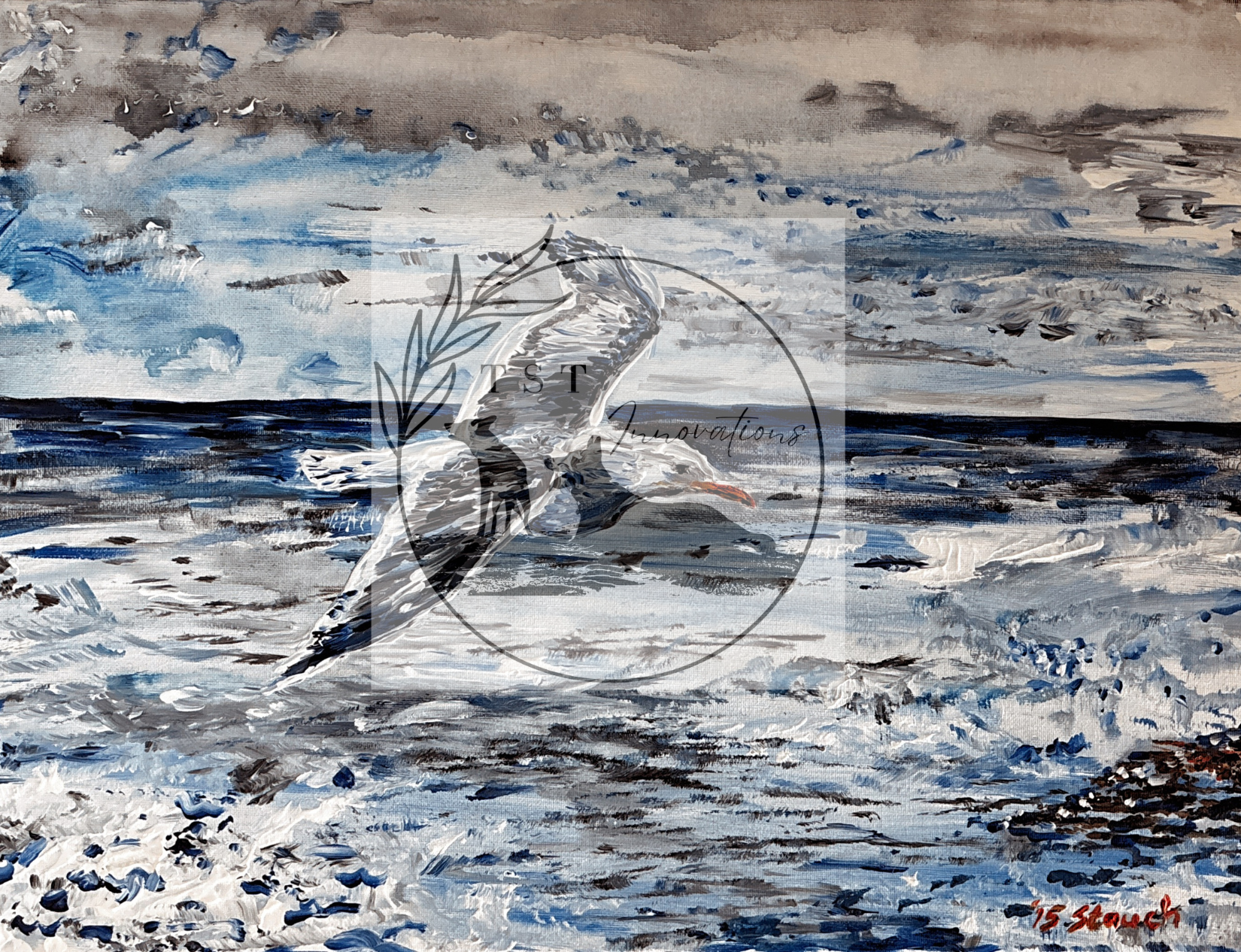 Seagull Gliding