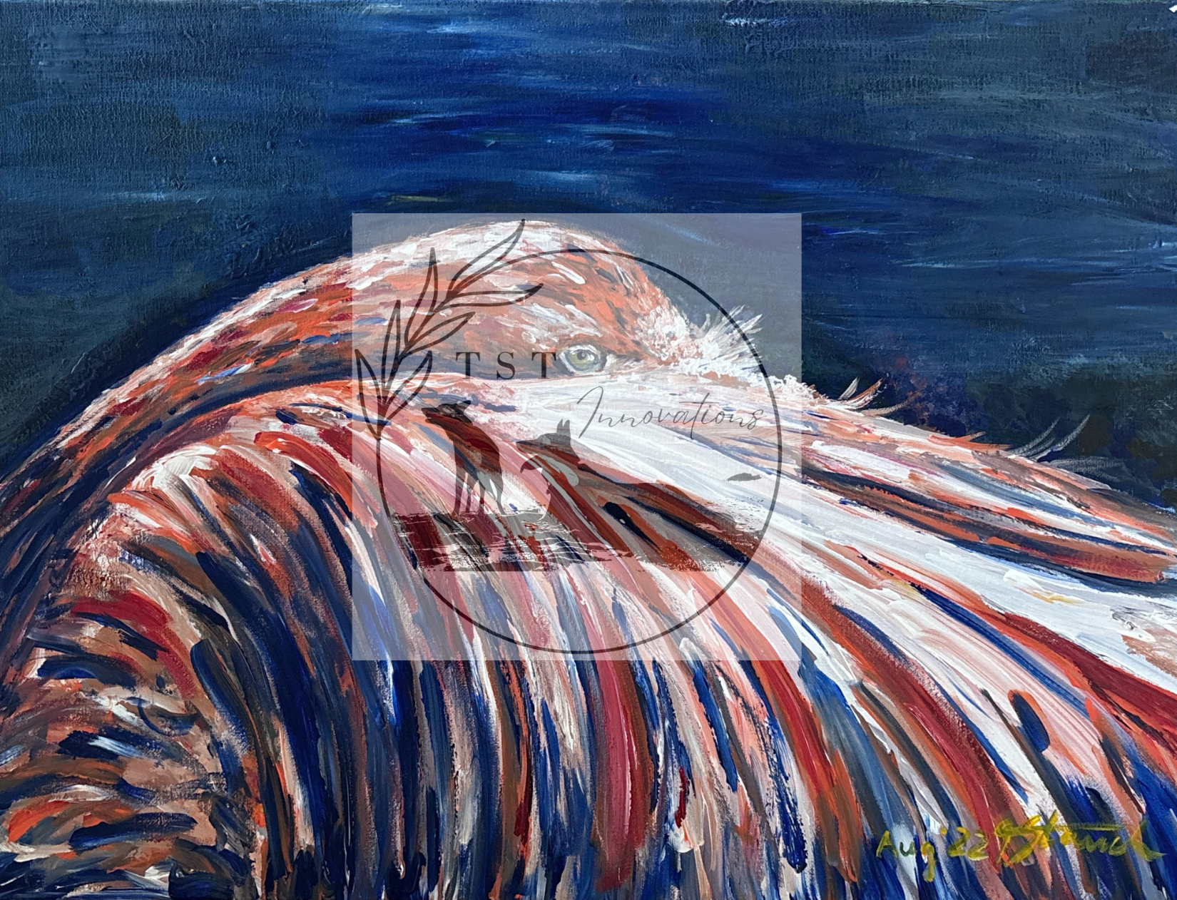 sleeping Flamingo