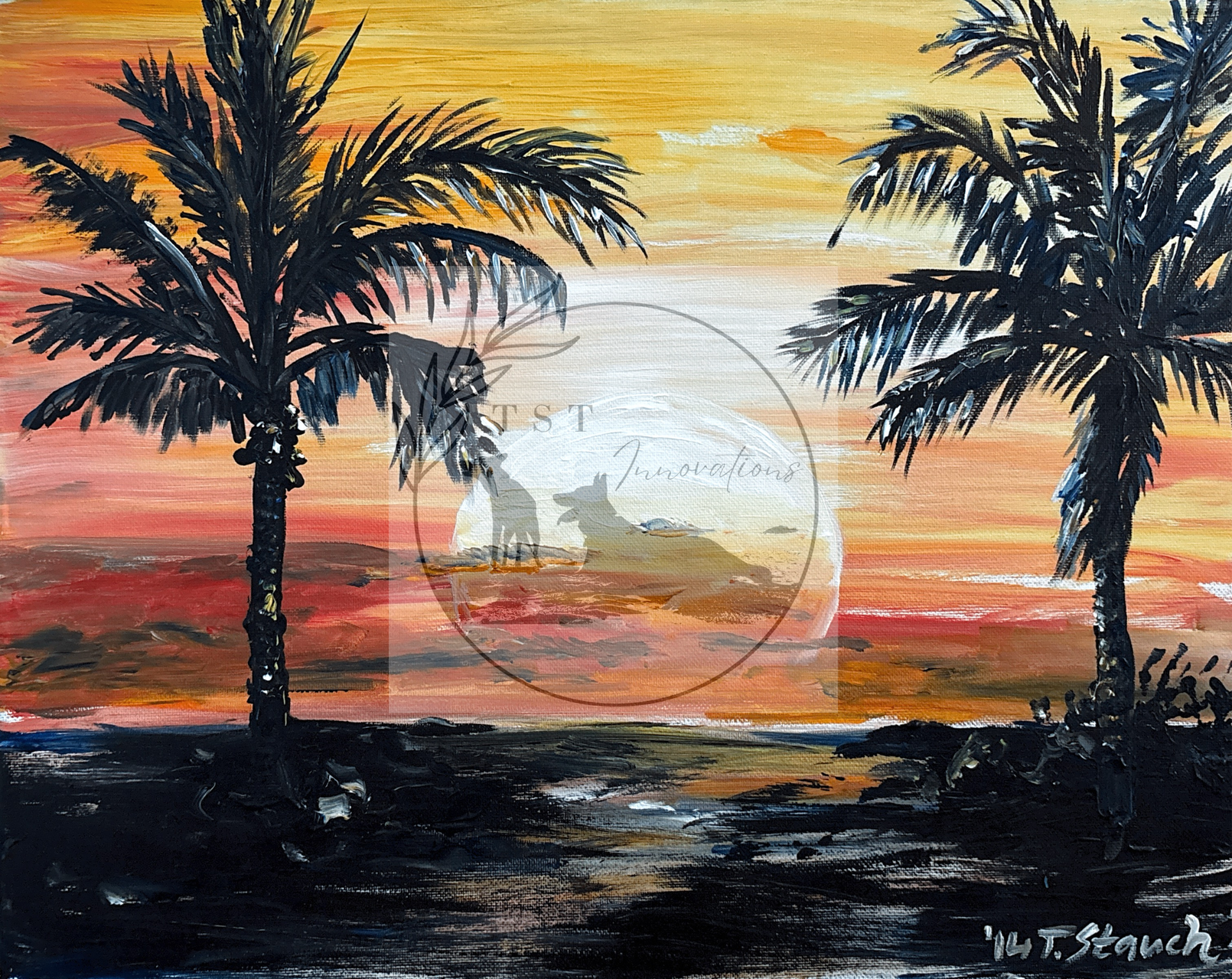 Palm tree view
