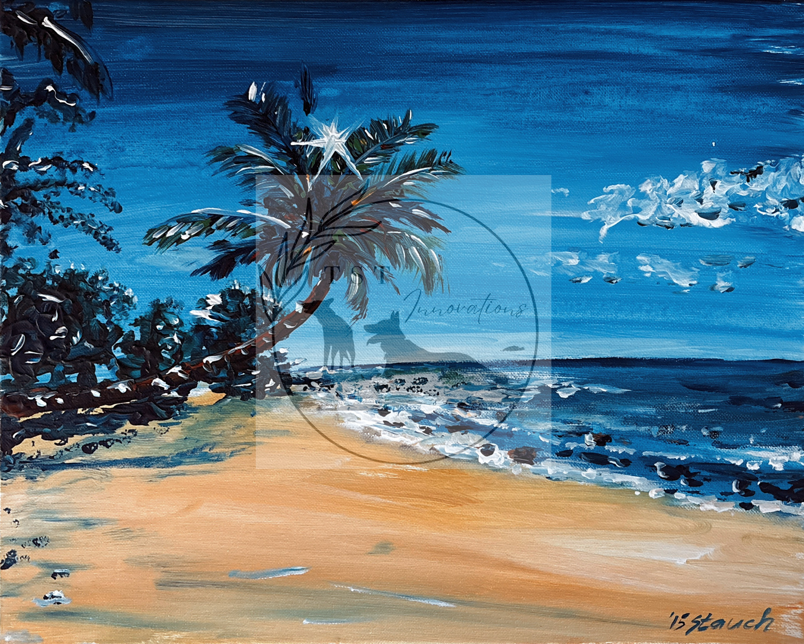 The beach