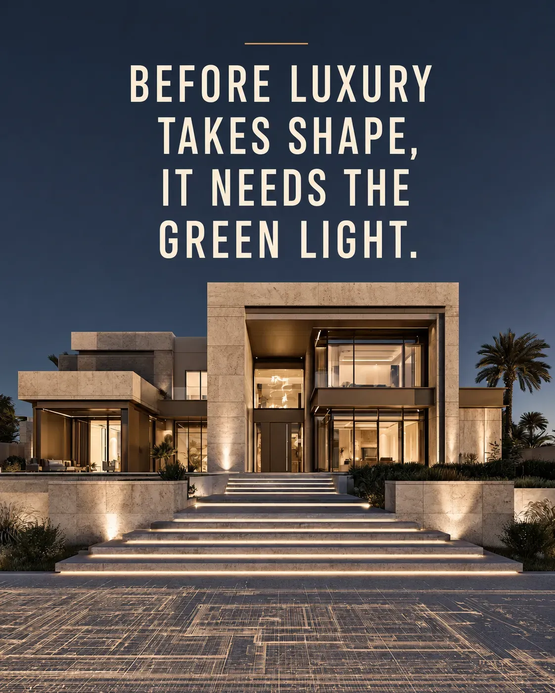 Luxury Dubai villa illustrating renovation planning, permits and approvals