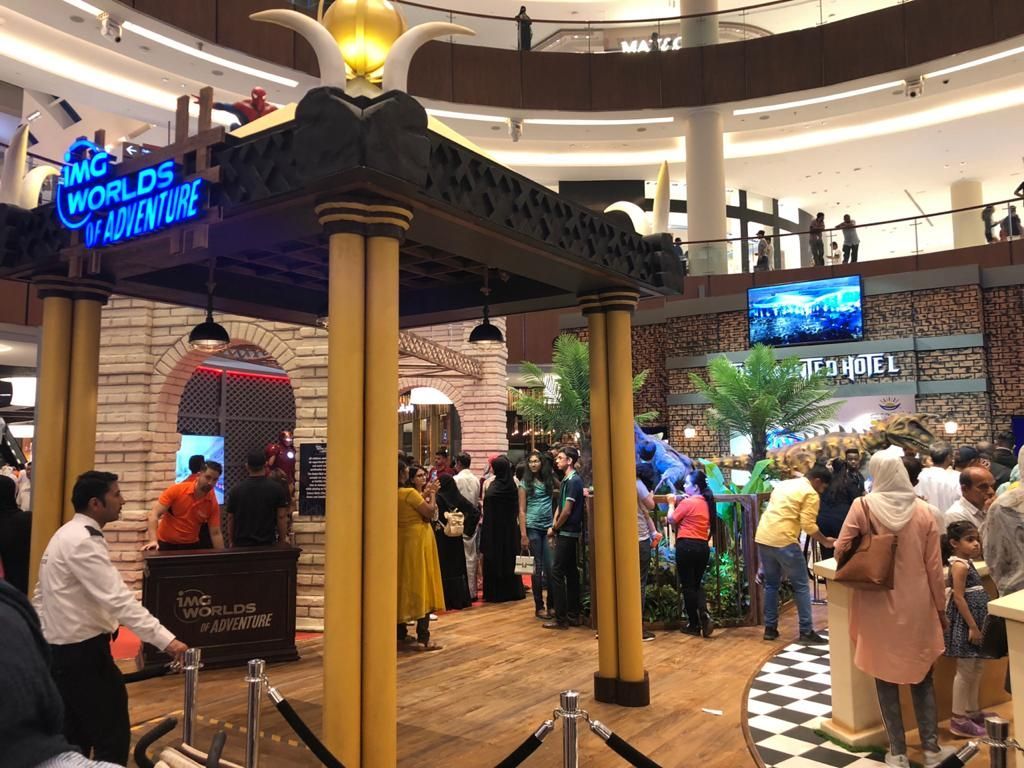 IMG branded stand at Dubai Mall executed by Concept Art Decor