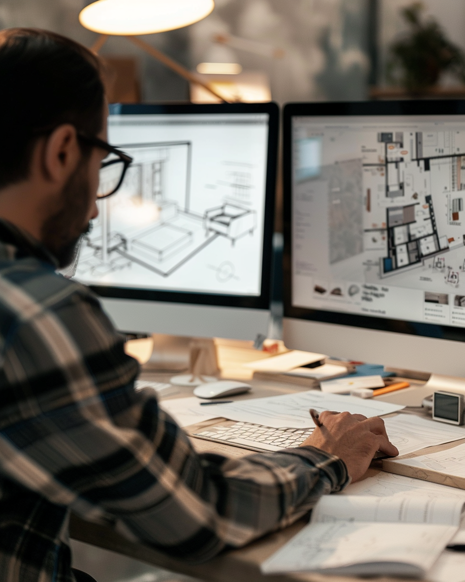 Interior design development in Dubai with 3D modeling and space planning