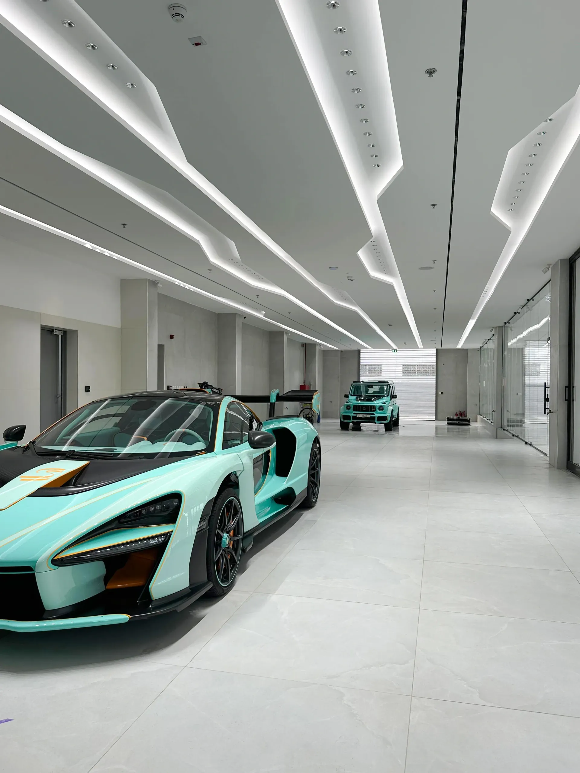 Premium automotive showroom fit-out in Dubai by Concept Art Decor