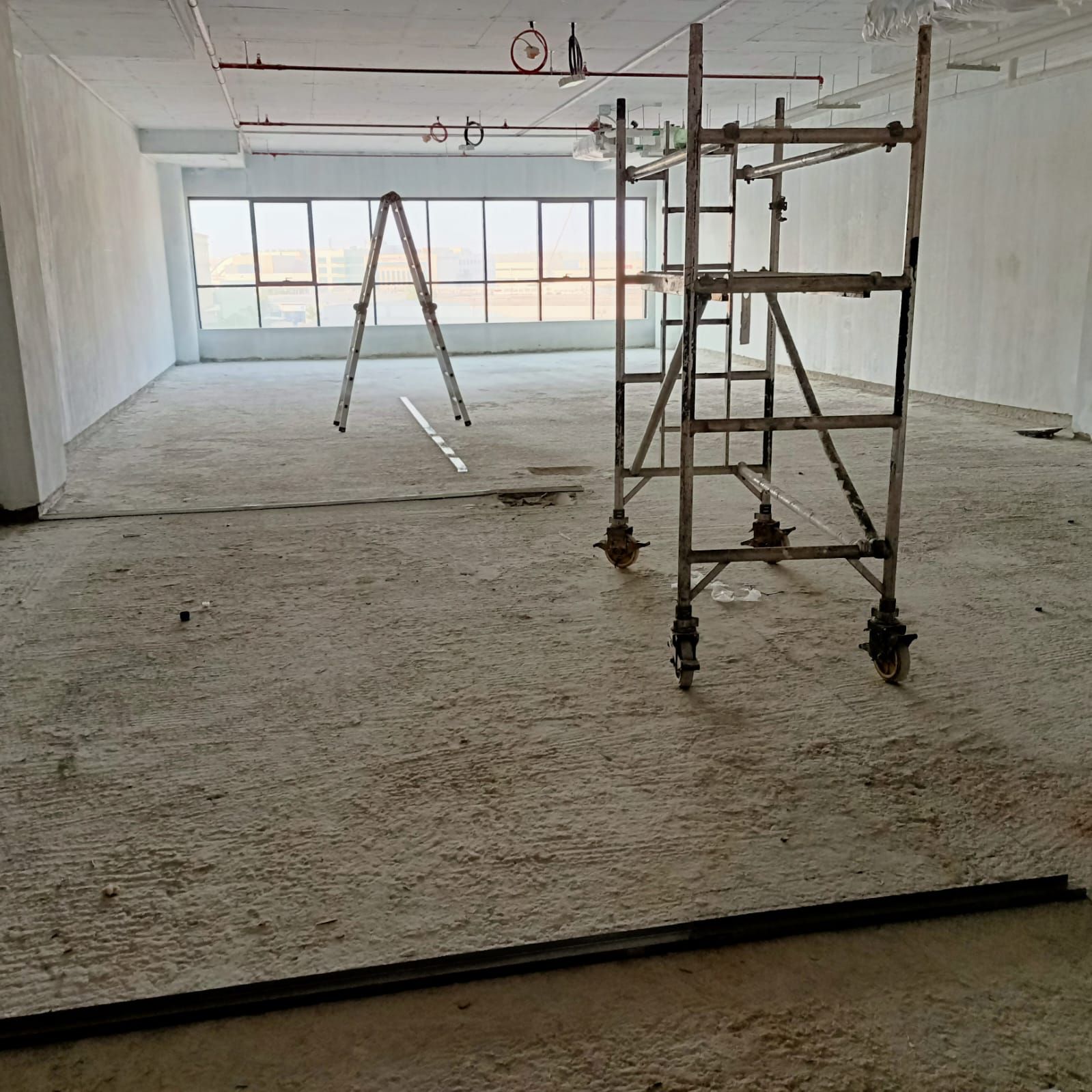 Commercial office shell space before fit-out in Dubai by Concept Art Decor