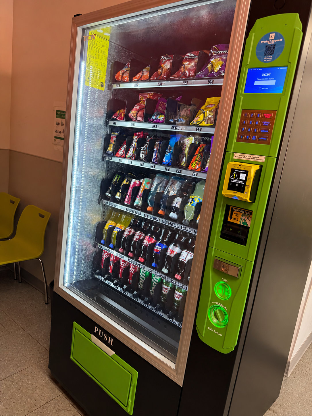 Additional HJ Vending machine installed to meet growing employee demand at a local workplace.