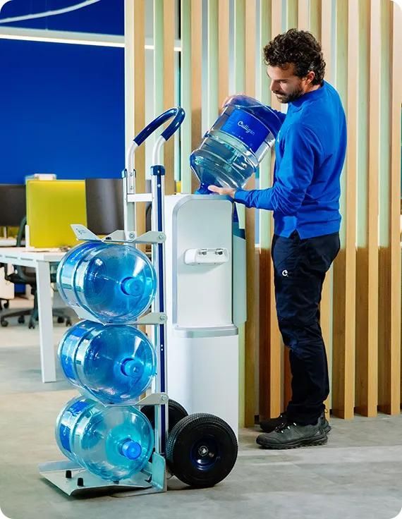 Bottled water cooler delivery and service for workplaces