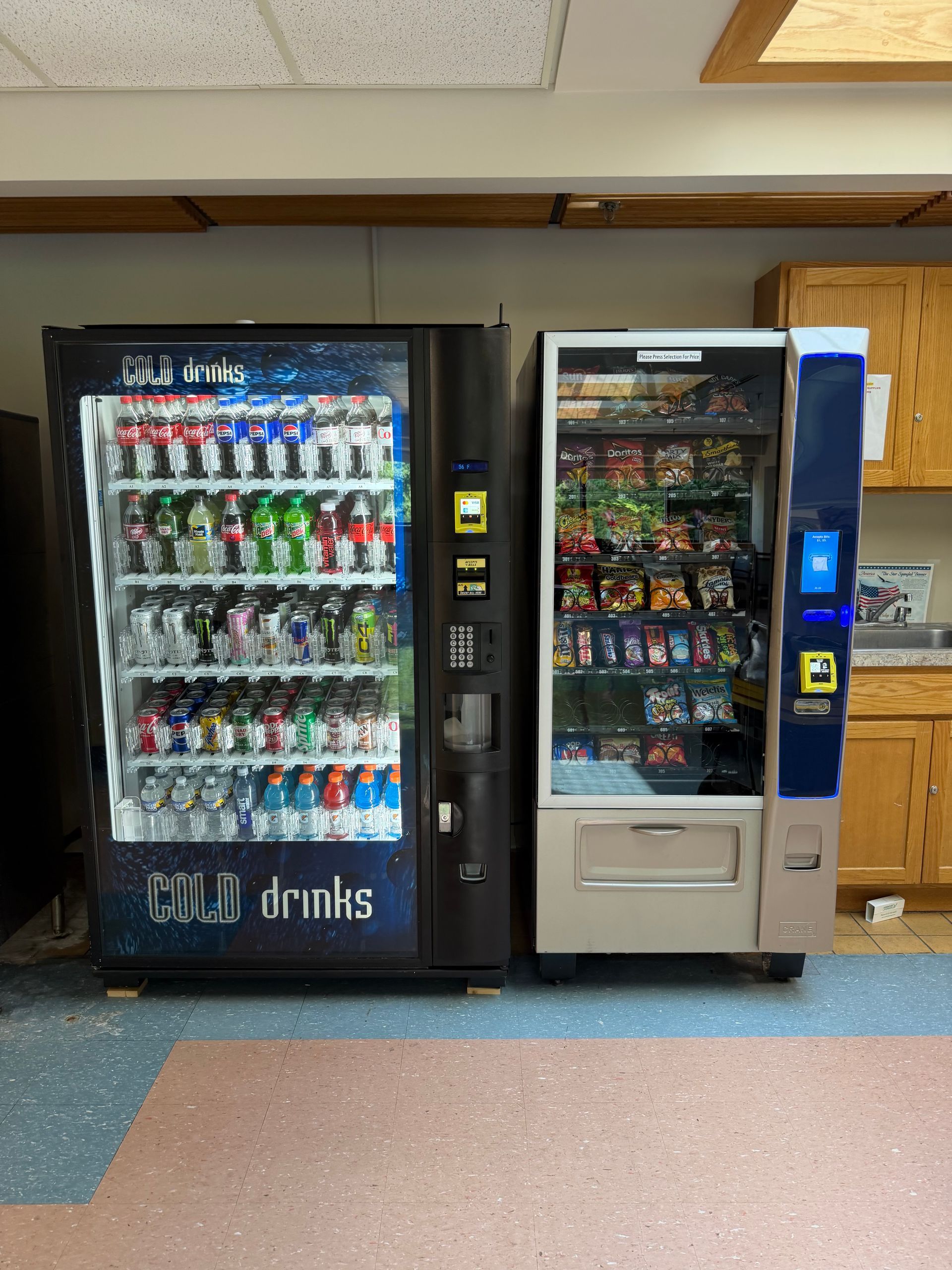 Multi-machine vending installation at a medical center