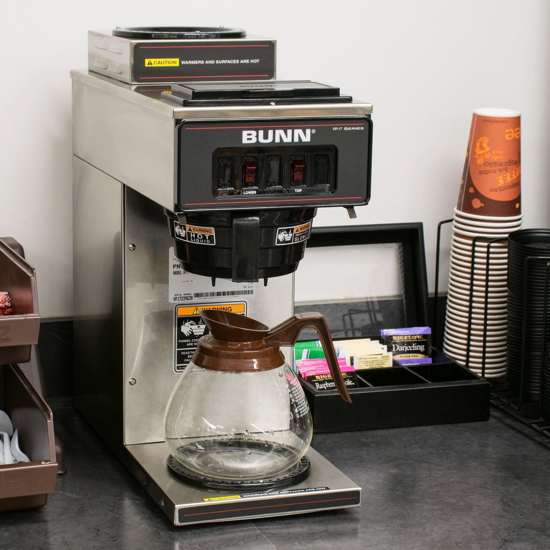Traditional commercial coffee service for offices and workplaces
