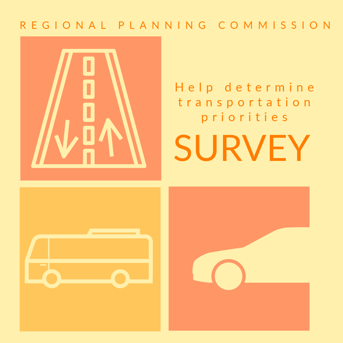 Regional planning commission help determine transportation priorities survey