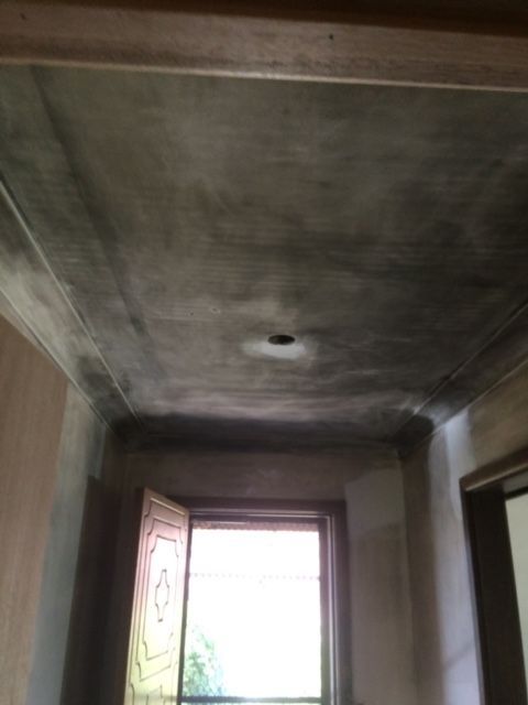 A room with a door and a ceiling that has been damaged — Recoat Painting In West Wodonga, VIC
