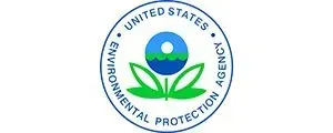 EPA logo: blue circle with text and a stylized flower emblem.