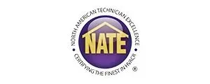 NATE logo: Gold