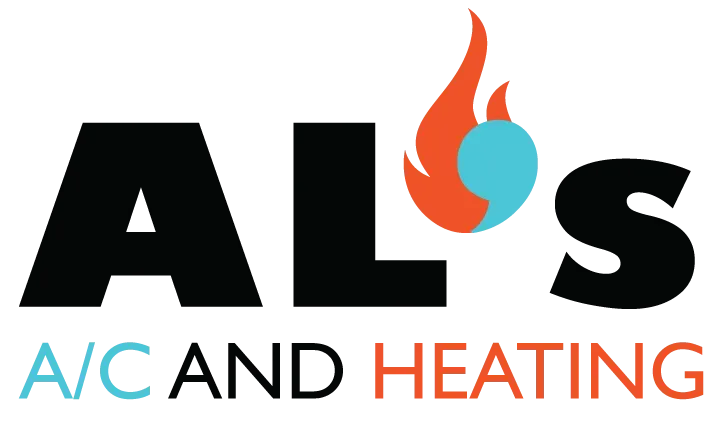 A logo for a company called als a / c and heating