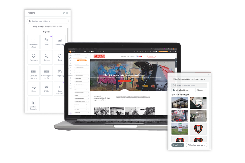 VIBE creative krachtig en eenvoudig sitebeheer VIBE creative reclamebureau Zeeuws-Vlaanderen website Content Management Systeem (CMS)