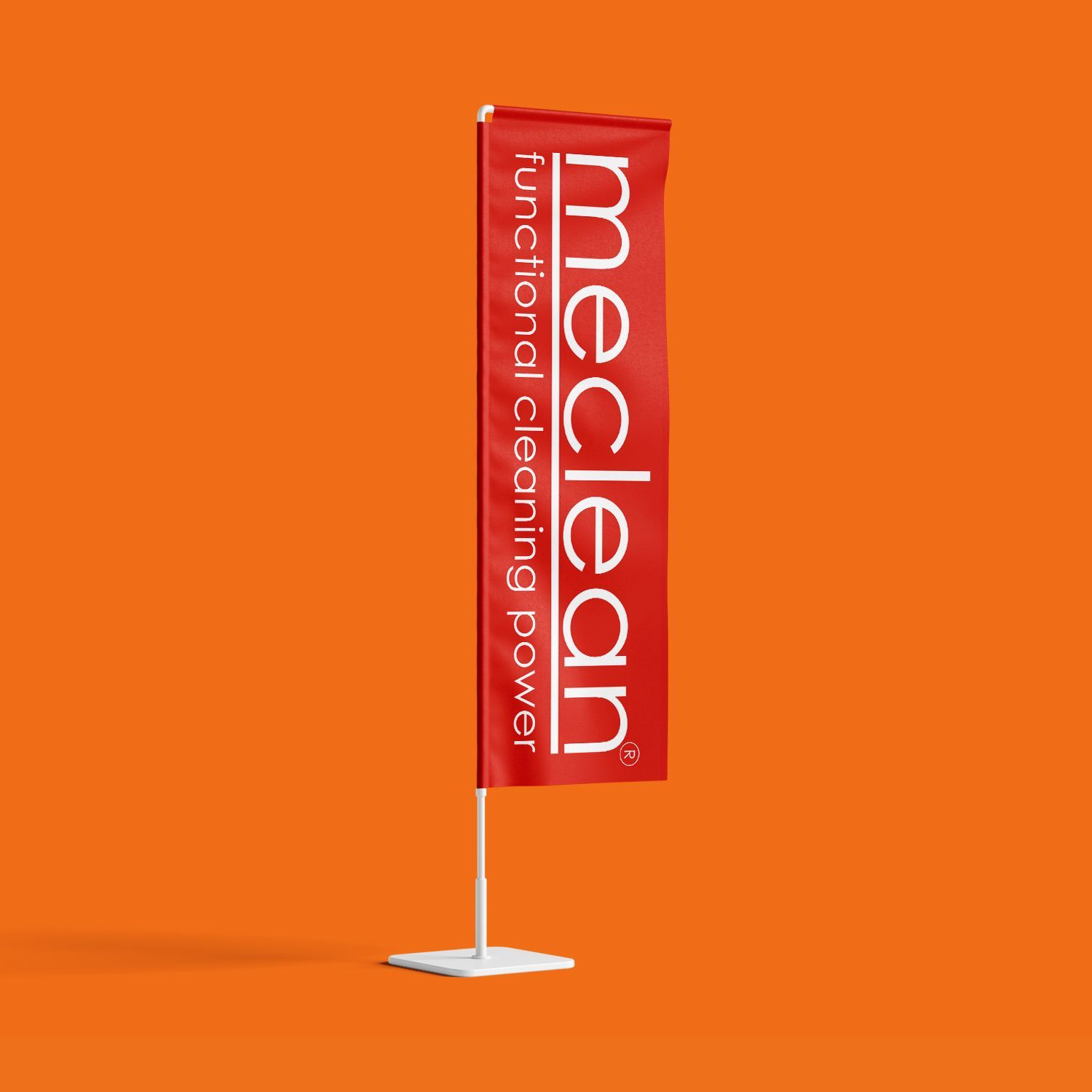 Vibe Creative reclamebureau Zeeuws-Vlaanderen case Meclean ontwerp beachflag
