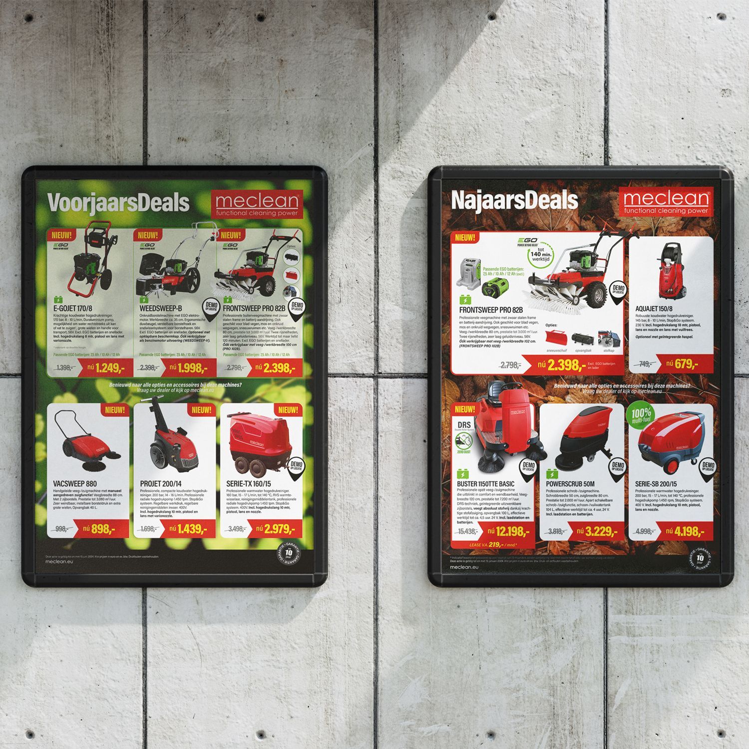 Vibe Creative reclamebureau Zeeuws-Vlaanderen case Meclean ontwerp acties