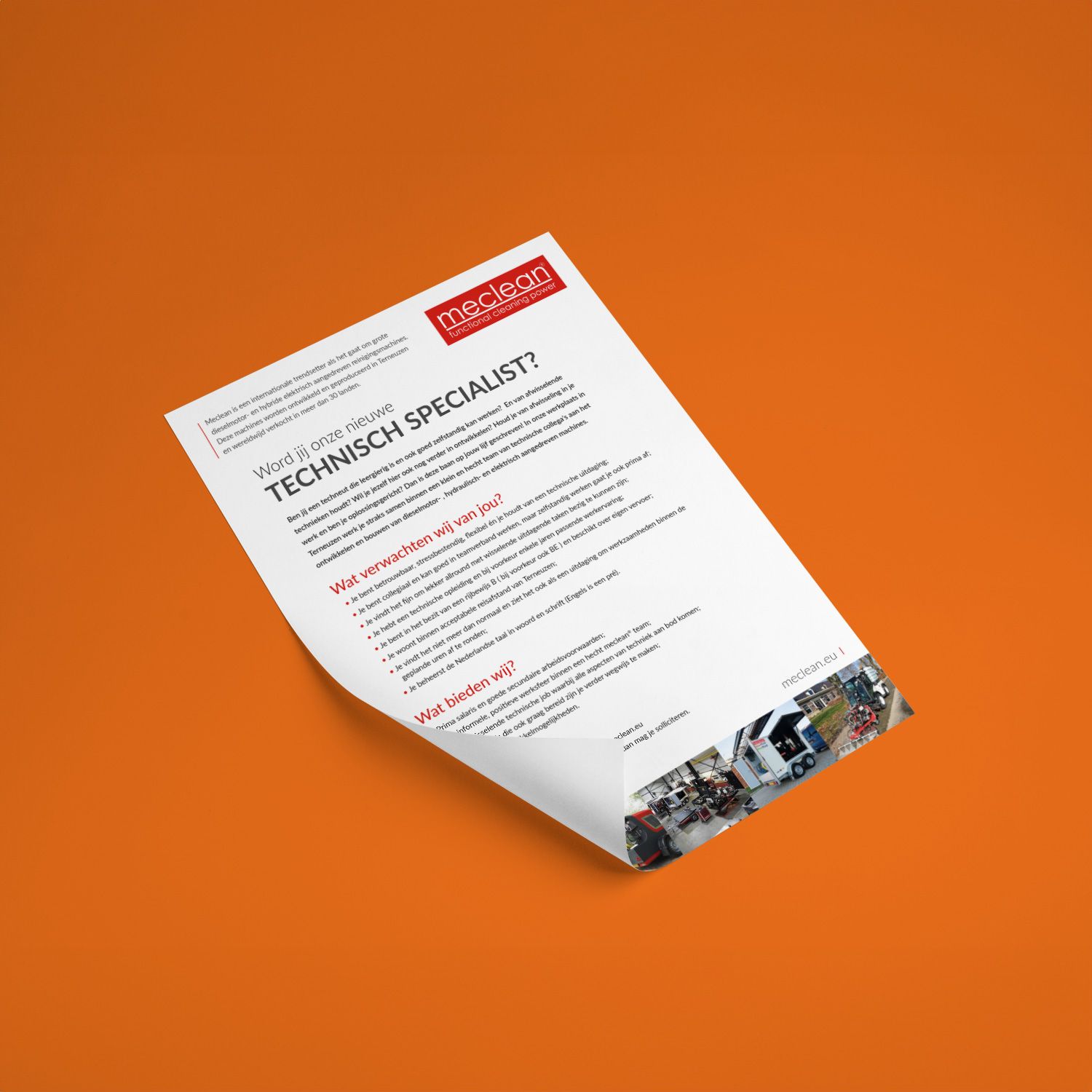 Vibe Creative reclamebureau Zeeuws-Vlaanderen case Meclean ontwerp vacatures