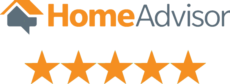 a home advisor logo with five stars on it