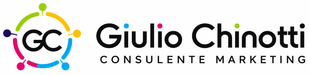SOGESI TEAM - LOGO Logo per Giulio Chiono, Consulente Marketing, con icona GC stilizzata in nero, verde, magenta e giallo.