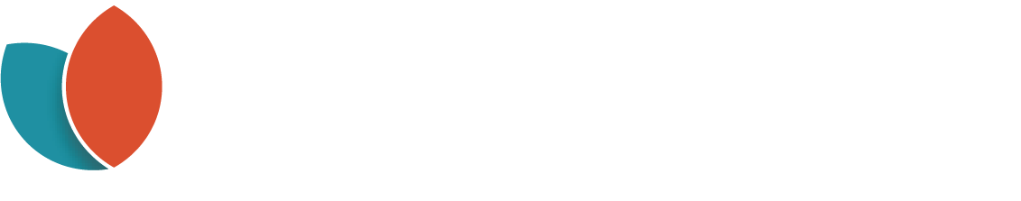 Home Logo of Anna Black, Strategic Career Planning with two leaves in teal and dark salmon.