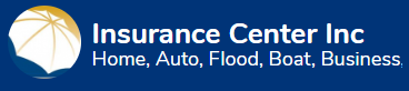 A logo for the insurance center inc home auto flood boat business