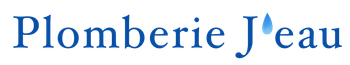 Un logo pour plomberie j'eau avec une goutte d'eau au milieu