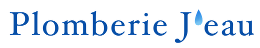 Un logo pour plomberie j'eau avec une goutte d'eau au milieu