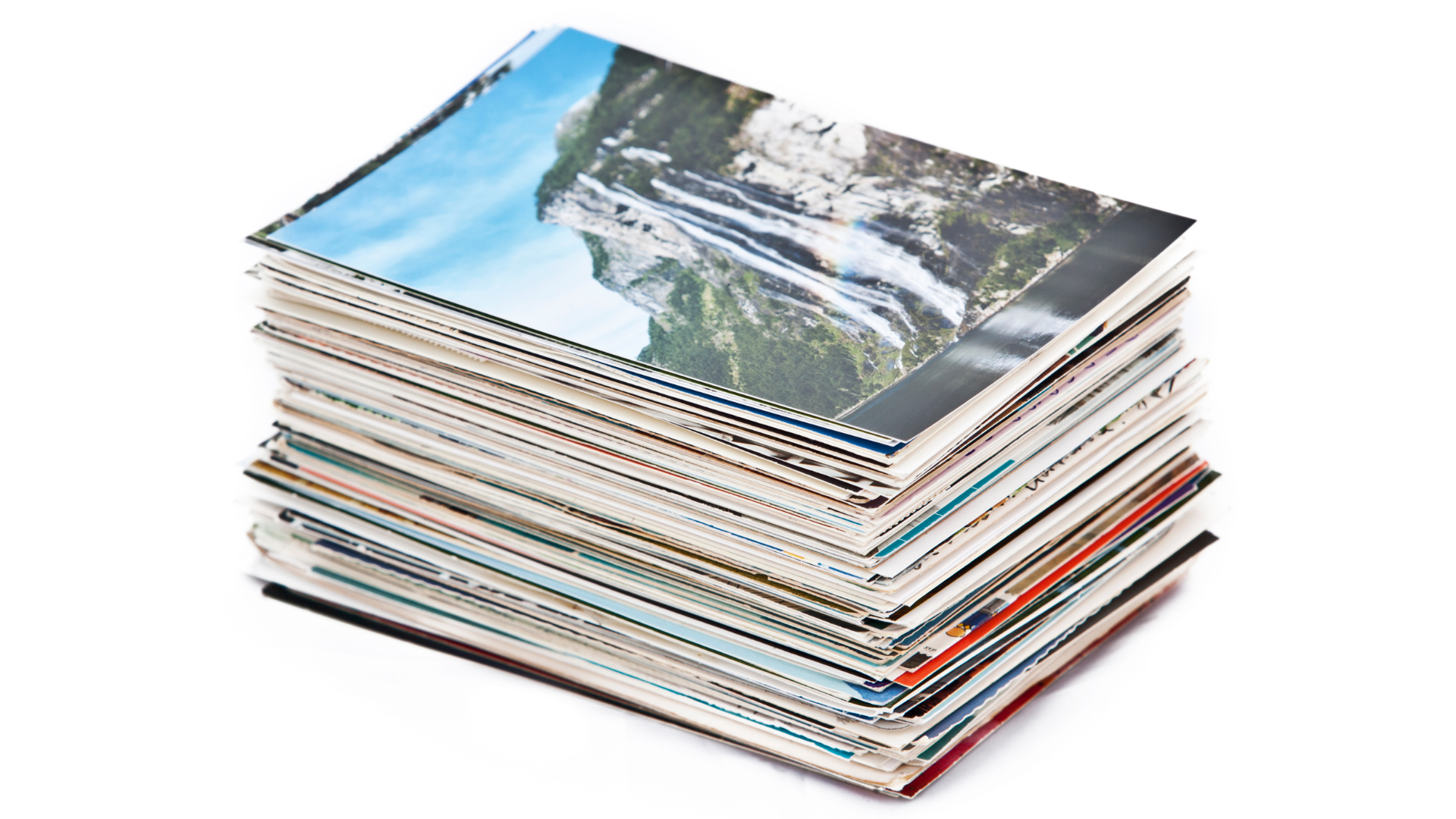 stack of postcards