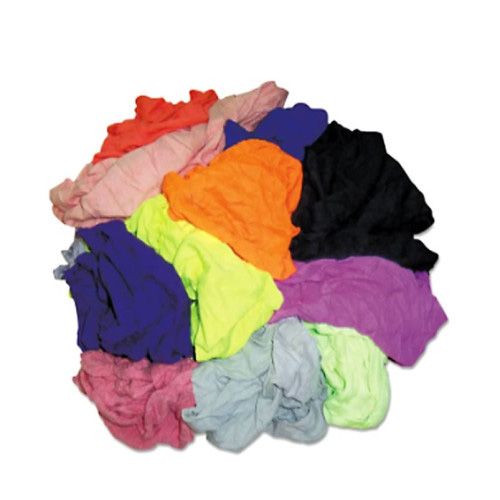 Blue Chip Non-Recycled New Mill End Color Wipers are ideal cleaning rags for janitorial and maintenance tasks.
