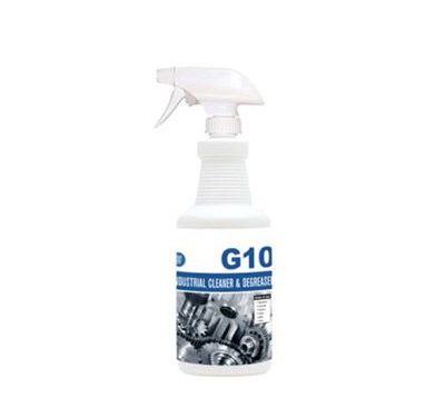 Blue Chip G10 Industrial Cleaner Degreaser 32 ounce trigger spray for workstation or household use.