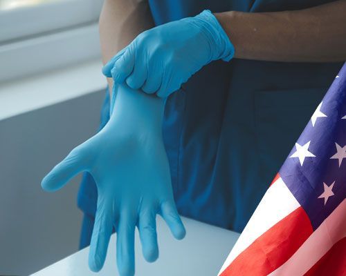 Blue Chip nitrile gloves are made in the USA and offer superior quality and protection