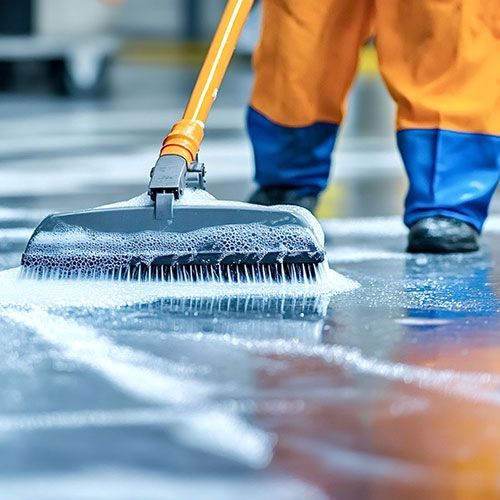 Blue Chip G10 cleaner Degreaser cleaning industrial facility floor