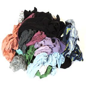 Blue Chip Recycled Cotton T-Shirt Wipers are great, eco-friendly cleaning rags.