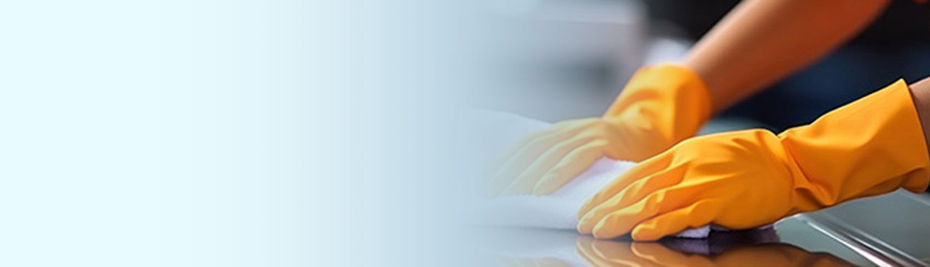 Industrial wipers and rags cleaning surface