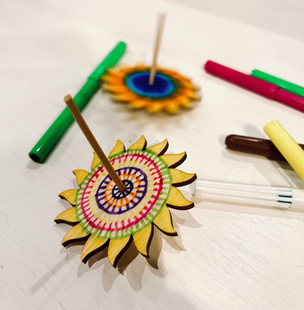 Spinning top workshop - Recreation complex Sauleskalns