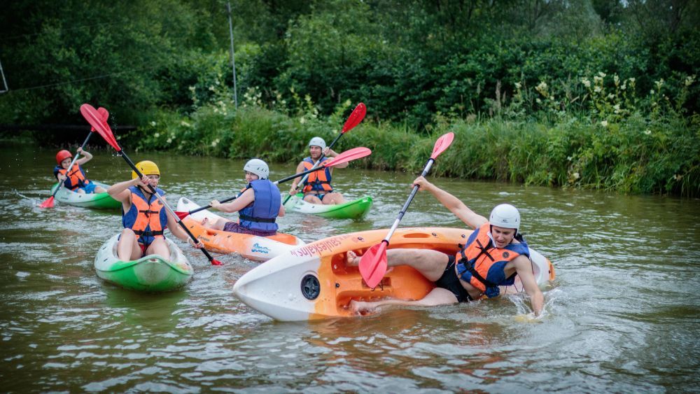 Водная игра Кануполо в Sauleskalns 4