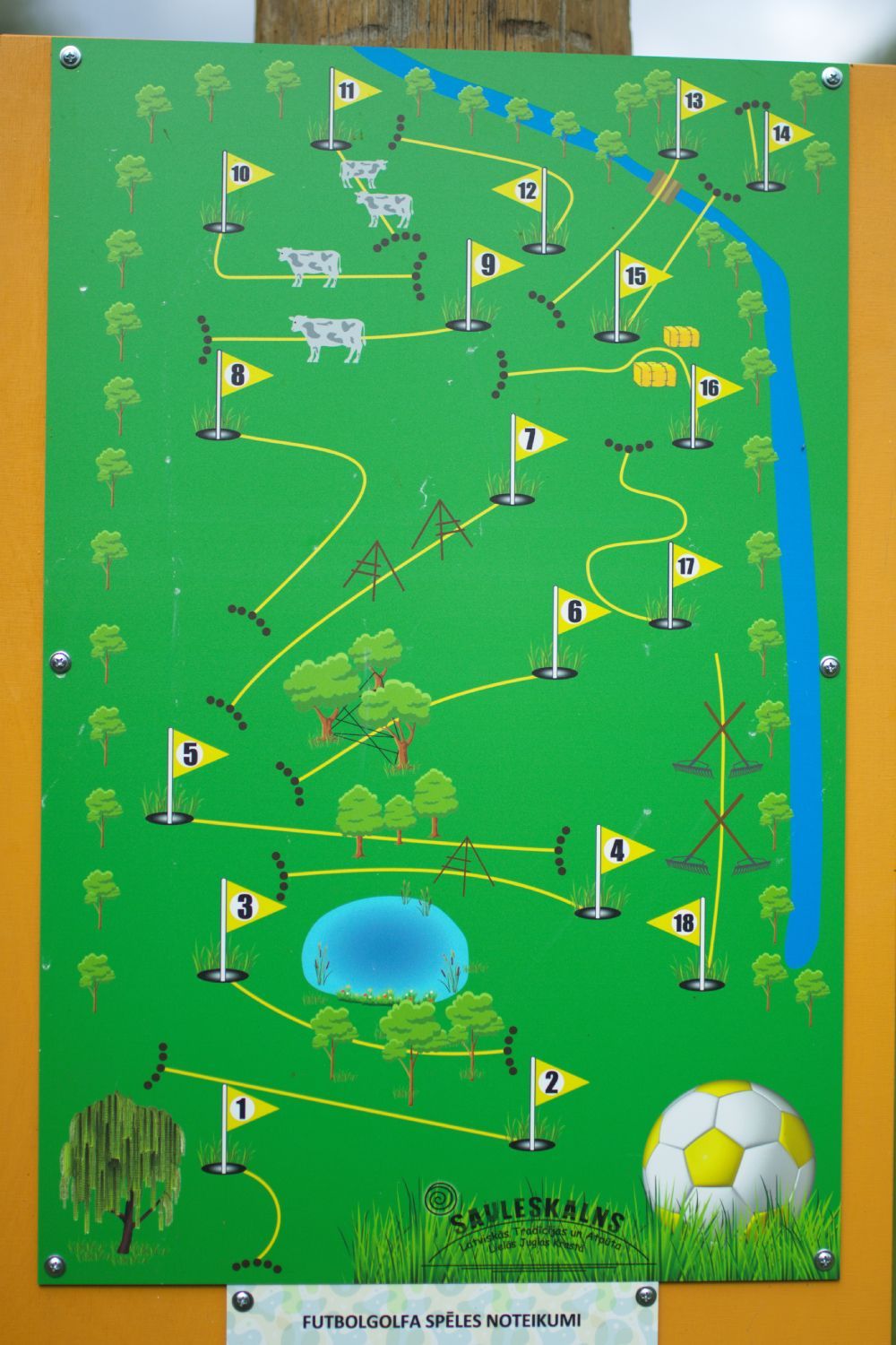Footballgolf  Pasturage in Sauleskalns 02
