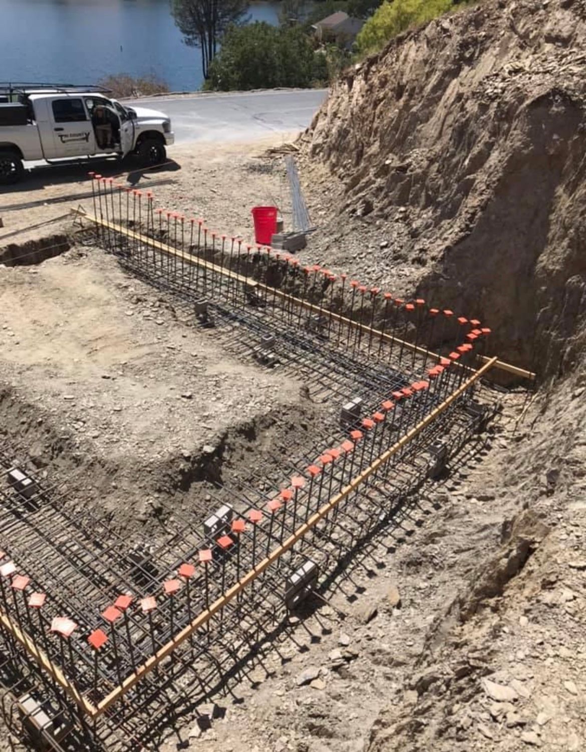 footing aand slab.