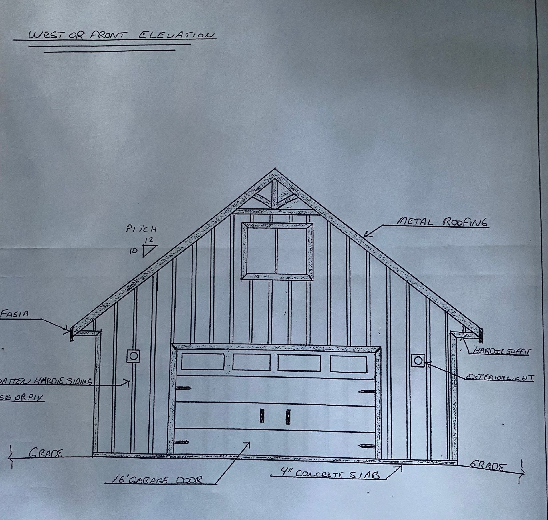Custom Home Plans drawn by Tri County Construction.