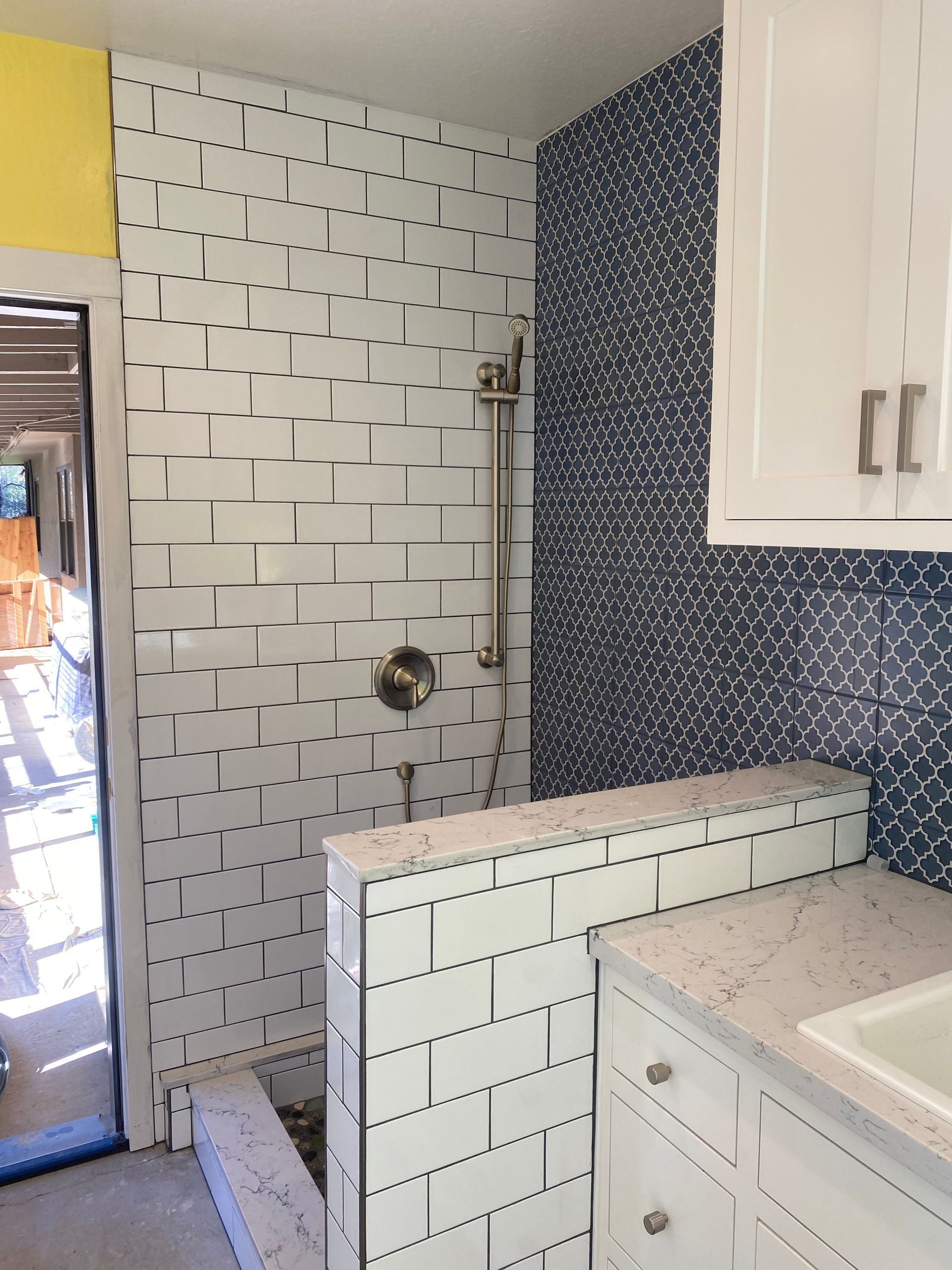 custom tile shower.