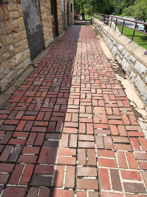 Sidewalk Brick — Grafton, WV — Mountaineer Wash