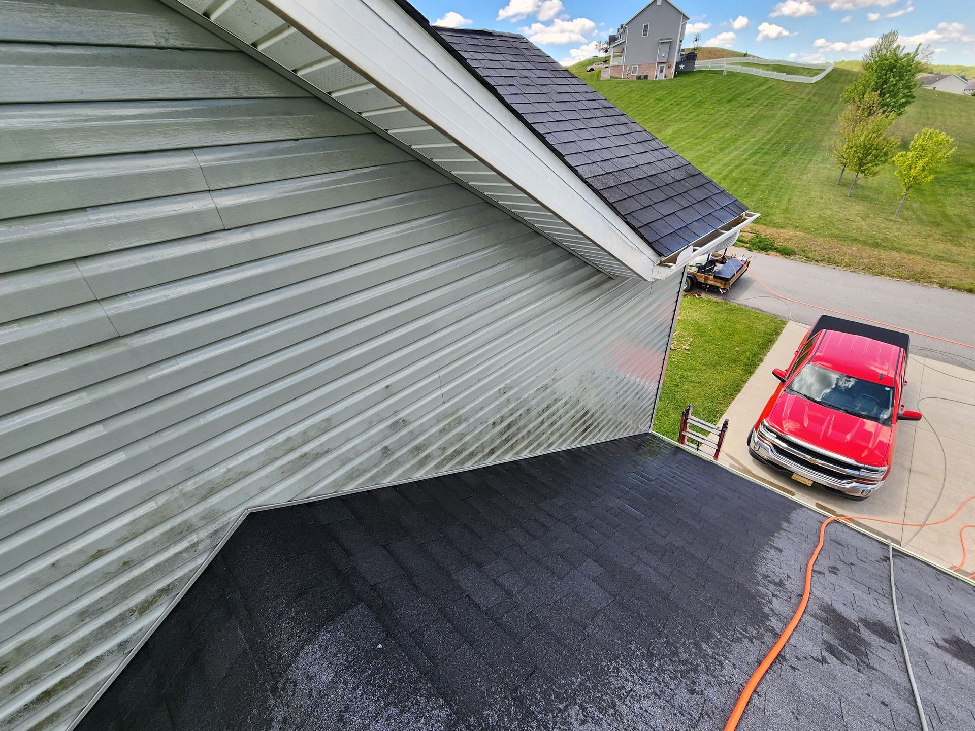 Cleaning The Roof — Grafton, WV — Mountaineer Wash