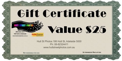 Gift Vouchers Value $25