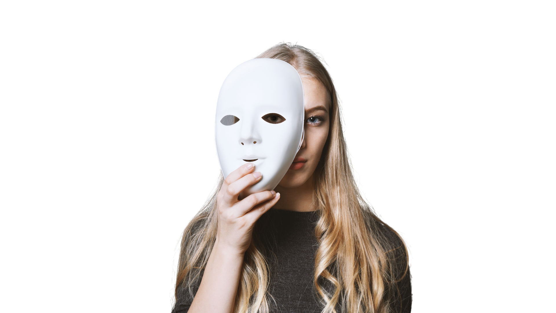Bild von Frau mit Maske